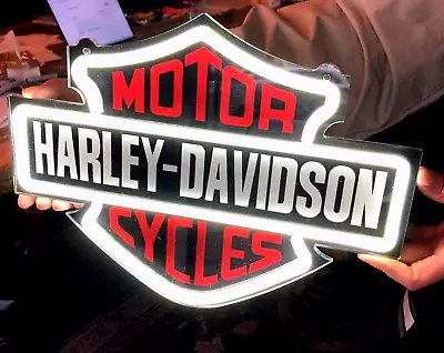 HD Harley Davidson Motorcycle Bike Club LED Silicone Neon Light Sign 12 X9  K1 • $8.99