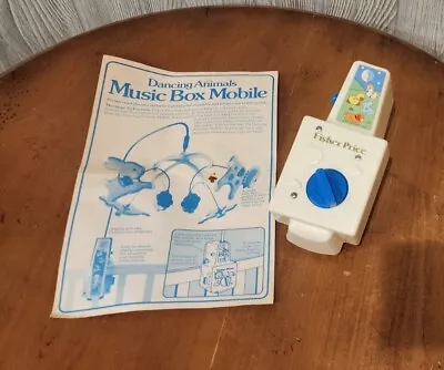 Vintage 1982 Fisher Price Dancing Animals Music Box Mobile No Animals Included • $28