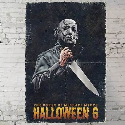 Halloween 6 Movie Poster The Curse Of Michael Myers Horror 11x17  Wall Art • $14.90