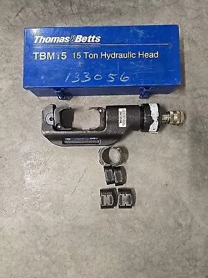 T&B TBM15 15 Thomas Betts Hydraulic Insulated  Crimper 15500 TB 15505 99H Dies • $499