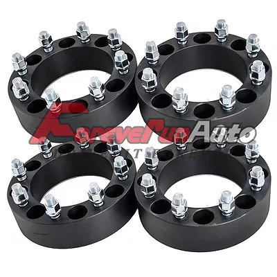 4PC 2  8x6.5 Black Wheel Spacers 9/16  Studs For Dodge Ram 2500 3500 Ford F-250 • $117.90