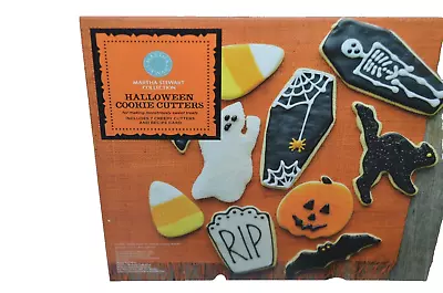 Martha Stewart Halloween Cookie Cutters - Metal Cutters Bat Ghost Coffin & Cat • $25