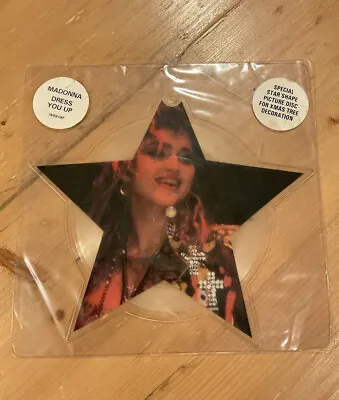 £110 • Buy MADONNA Dress You Up - 1984 Vinyl Picture Disc Star PROMO HYPE STICKER
