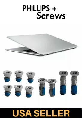 10Pcs Laptop Base Cover Bottom Case Screw For Macbook Air13  A1237 A1304 MB003 P • $5.99