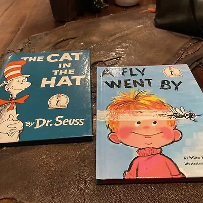 Dr Seuss Beginner Hardcover Books Lot 2 Cat In The Hat A Fly Went By • $14