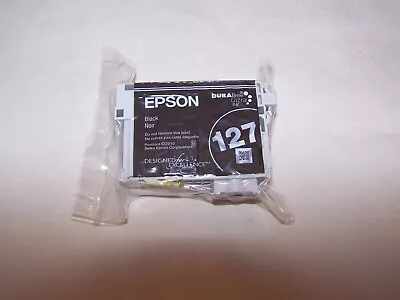 Genuine Epson 127 Black Standard-Capacity Ink Cartridge NEW No Box! • $4.99
