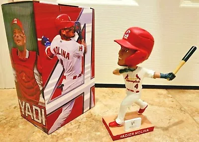 NIB St Louis Cardinals YADIER MOLINA Yadi Springfield Bobblehead SGA 7-31-21 HOF • $44.99