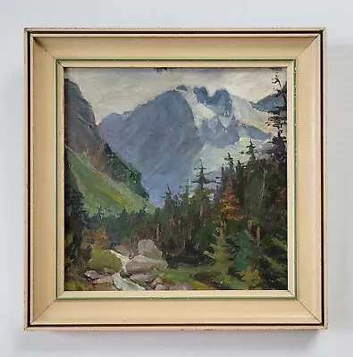 Vintage American Sierra Nevada Plein Air Oil Painting National Park California  • $445