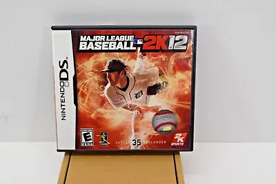 🔥 MAJOR LEAGUE Baseball 2K12 (Nintendo DS 2012) Tested CIB 🔥 • $6