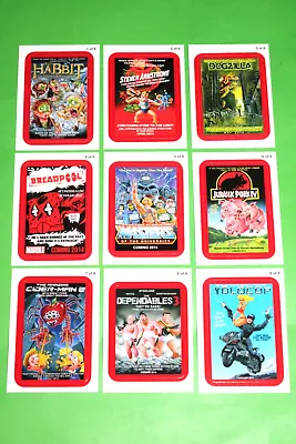 2013 Wacky Packages ANS11 All-New Series 11 COMING DISTRACTIONS RED 9 CARD SET • $12.99