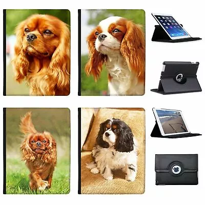 Cavalier King Charles Spaniel Dog Folio Cover Leather Case For Apple IPad • £9.99