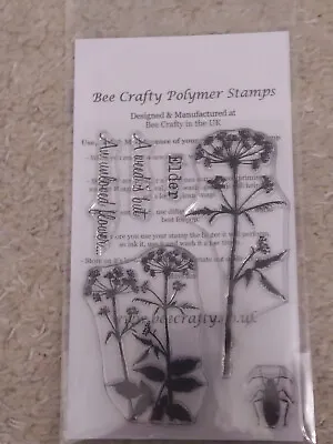 Bee Crafty Polymer Stamps Beautanicals- Elder • £8