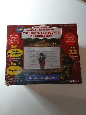 Mr. Christmas Maestro Mouse Lights And Sounds Of Christmas Original Box Tested • $30