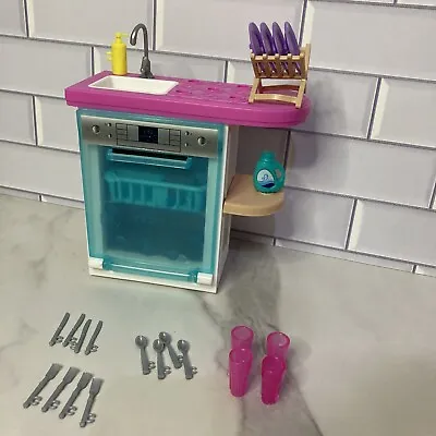 2018 Mattel Barbie Doll House Furniture Kitchen Sink Dishwasher Missing 1 Piece • $14.99
