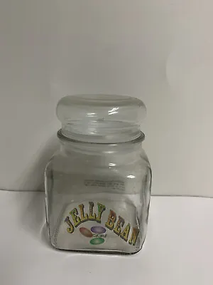 £13.25 • Buy Jelly Belly Collectible Jelly Bean Jar Holds 18 Oz. Clear Glass Container VTG