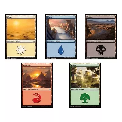 Magic The Gathering Basic Land Cards Lot 50 - 10 Of Each Basic Land - MTG • $4.89