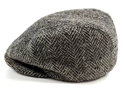 Vintage Eddie Bauer Harris Tweed Scottish Wool Newsboy Hat Small Ear Flap • $39.99