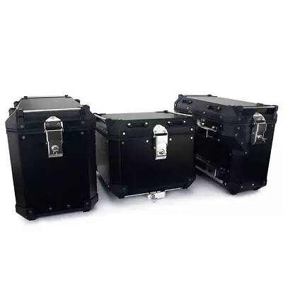 Aluminum Top Box Side Bag Panniers Luggage Cases Set For BMW R1200GS R1250GS ADV • $409.90