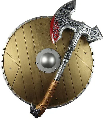 £14.99 • Buy Viking / Roman Accessories Dressing Up Play Set - Axe And XL Round Shield