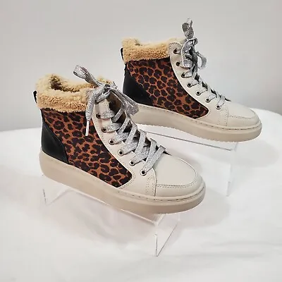 New Marc Fisher Ankle Boots Fellow White 7 M Leopard • $39