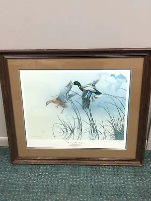 Michael Dumas Limited Edition Print: Morning Mist Mallards 1983 • $65