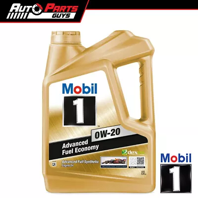 MOBIL 1 0W-20 Full Synthetic Engine Oil 5 Litre | 143307 • $107.99