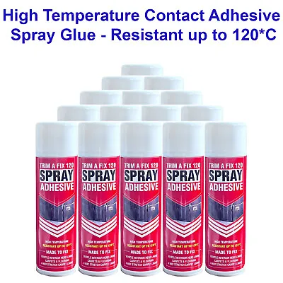 Trim Fix Heavy Duty High Temperature Strong Adhesive Upholstery Spray Glue 500ml • £6.75