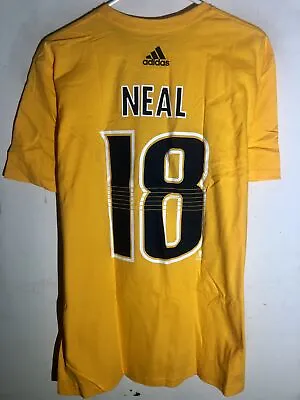 Adidas  NHL T-Shirt Nashville Predators James Neal Gold Sz L • $6.99