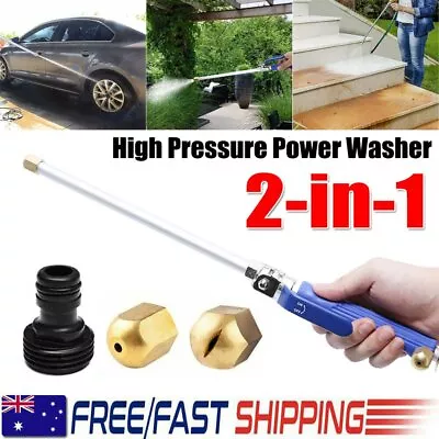 2-in-1 High Pressure Power Washer Water Spray Hydro Jet Gun Nozzle Car CleaniHG • $17.75