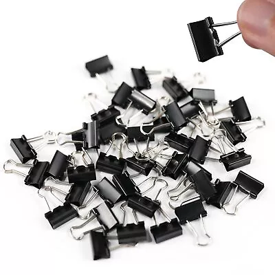 40 Pcs Mini Binder Clips 5/8 Inch Paper Clamps For Office School Documents • $8.99