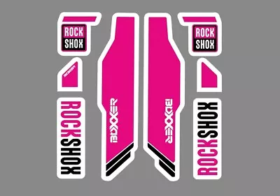 Rock Shox Boxxer Mountain Bike Cycling Decal Kit Sticker Adhesive Purple 8 Pcs • $19.99