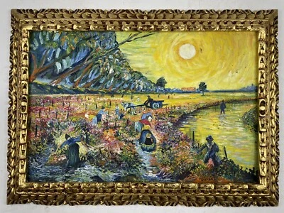 $499 • Buy Vincent Van Gogh (Handmade) Oil Painting On Canvas Signed & Stamped Framed
