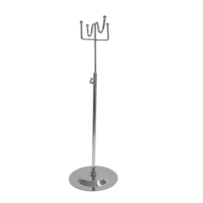 £9.99 • Buy 4 Hooks Adjustable Hand Bag Display Stand Scarf Hat Chrome Retail Shop
