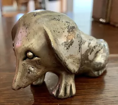 Antique Vintage Bronze Pipe Rest With Dog Dachshund • $14.99