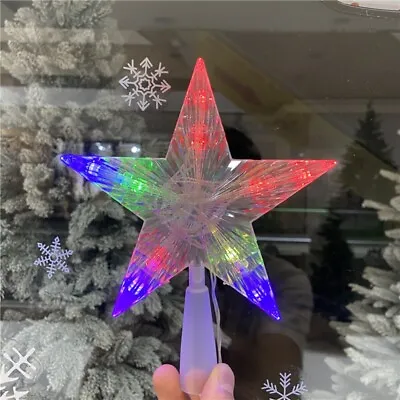 Christmas Tree Topper LED Star Light Treetop Lights Xmas Party Decor Ornament • $11.27
