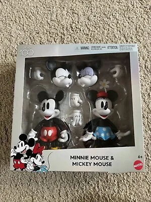 Disney 100th Celebration Mickey Mouse & Minnie Mouse Collectible Figures 2-Pack • $23