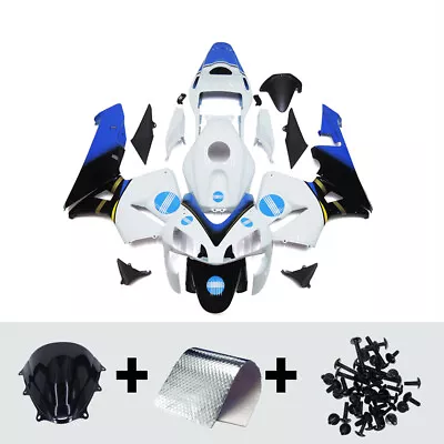 White Blue ABS Injection Bodywork For Honda CBR600RR 2003 2004 F5 03 04 Fairings • $434.95