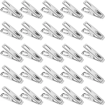 20 Clothes Pegs Extra Strong Wind Proof Stainless Steel Washing Line Peg Laundry • £2.95