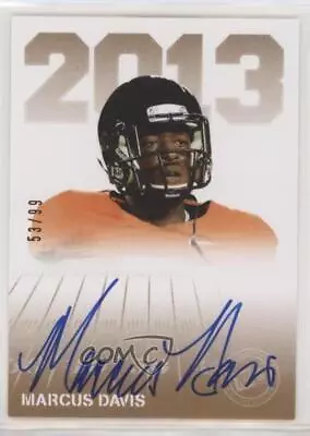 2013 Press Pass Signings Bronze /99 Marcus Davis #PPS-MD Rookie Auto RC • $3.42