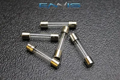 5 Pack 2 Amp Agc Fuse Fuses Nickel Plated Glass Fast Blow 1 1/4-1/4 Inline Agc2 • $5.95