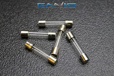 5 Pack 5 Amp Agc Fuse Fuses Nickel Plated Glass Fast Blow 1 1/4-1/4 Inline Agc5 • $5.95