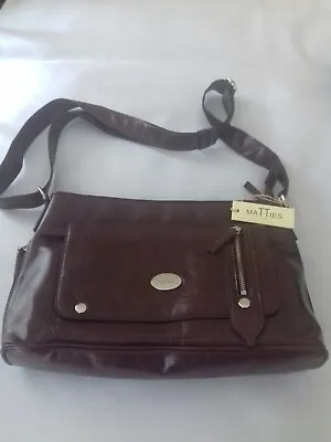 Matties Bags Brown Satchel Shoulder Bag BNWT • £15