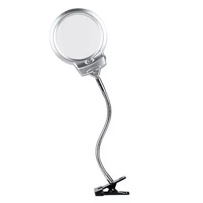 $12.99 • Buy LED Desk Magnifying Lamp With Clamp - Precision Work And Hobby Tool