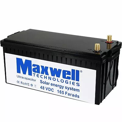 Maxwell 48V 165F Super Capacitor Battery 18pcs 2.7V 3000Farads With Plastic Case • $699