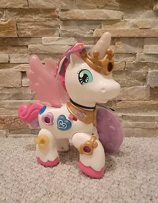 VTech Starshine Bright Lights Unicorn Interactive Spanish Learning Toy • $18