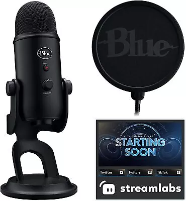 Logitech Blue Yeti Game Streaming USB Condenser Microphone Kit With Blue Voice • $59.95