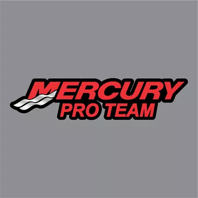 700-108 Red/Black Mercury Pro Team Carpet Graphic Decal For Fishing Bass Boats • $24.99