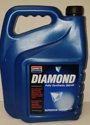 £36.99 • Buy Granville Diamond 0W/40 Fully Synthetic Engine Oil 5L 0w-40
