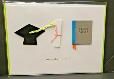 Graduation Congratulations Embellished 5  X 7  Greeting Card Cap Tassel Diploma  • $4.99