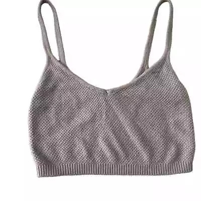 Gilly Hicks Knit Crop Tank Top Cropped Lounge Casual Size M • $18